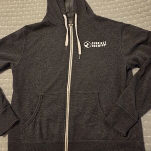 Sunriver Brewing Gray Zip-Up Hoodie